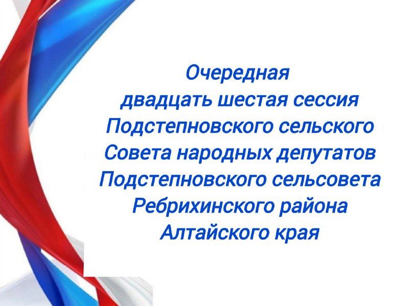 Сегодня, 29 декабря, состоялась заключительная в этом году сессия Подстепновского сельского Совета народных депутатов.