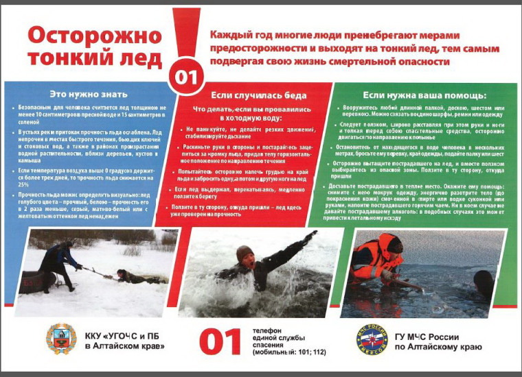 Осторожно тонкий лед.